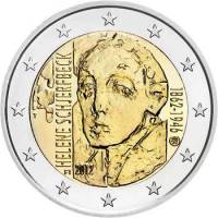 (012) Монета Финляндия 2012 год 2 евро "Хелена Шерфбек"  Биметалл  UNC
